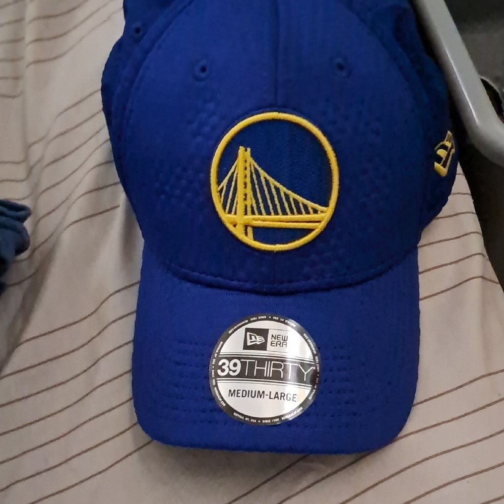 COPY - New Era Blue and Yellow Hat 39thirty Gsw. BRAND NEW